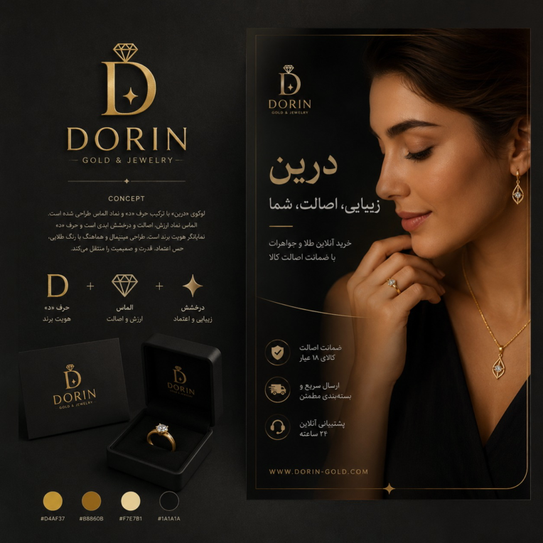 طراحی پست مناسب فروشگاه های طلا و جواهرات