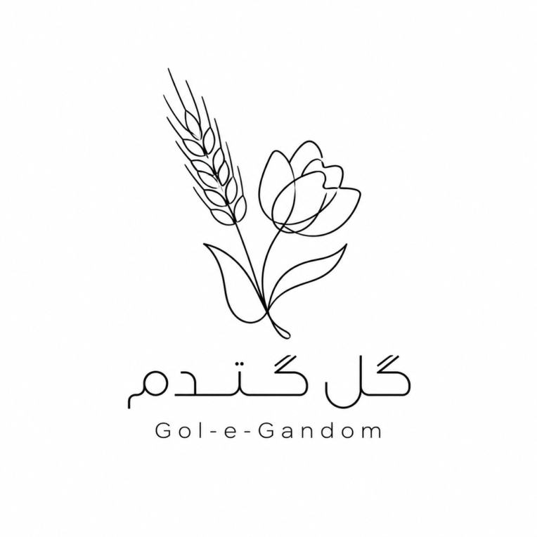 لوگوی گل گندم برای گل سازی مدل خطی