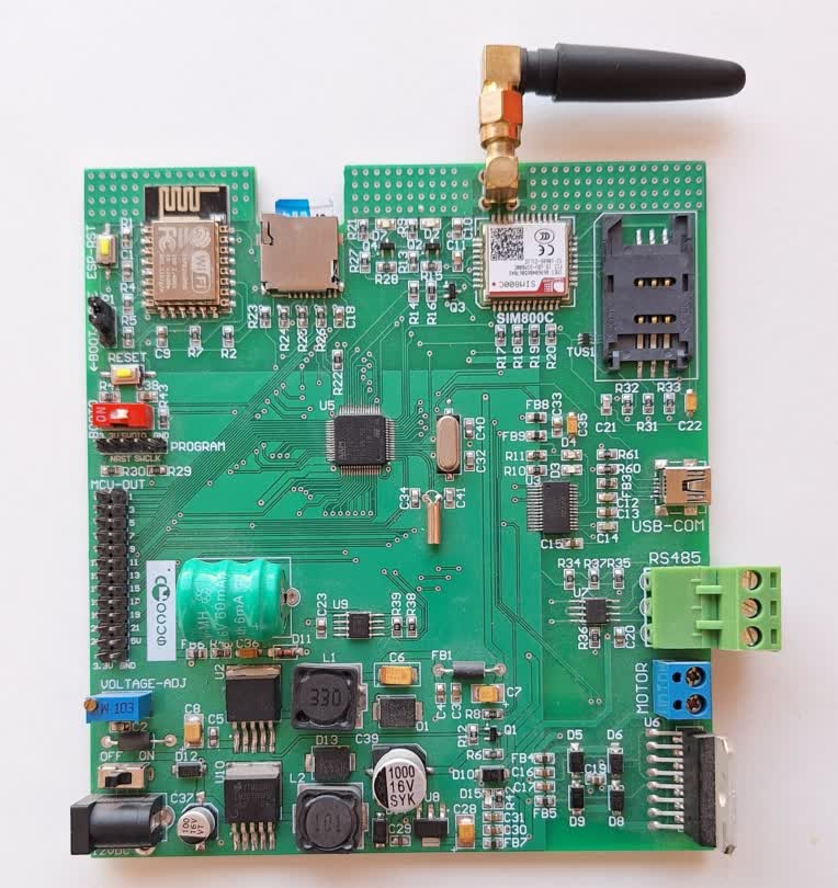 برد توسعه STM32 با پروتکل‌های متنوع