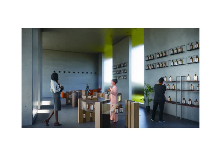 Villa-to-Boutique: Modern Perfume Store Interior & Furniture Design