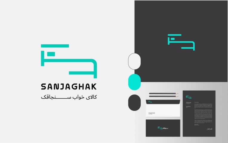 طراحی لوگو آیکون خلاقانه کالای خواب