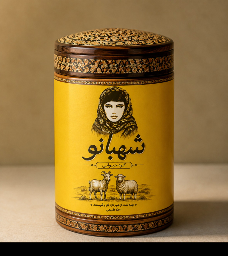 طراحی طرح  بسته بندی  کره حیوانی