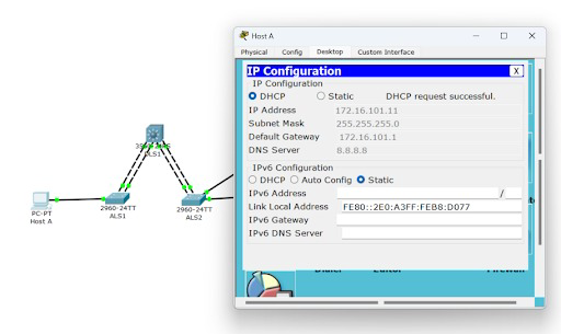 طراحی و پیاده‌سازی شبکه سازمانی در Cisco Packet Tracer | روتینگ لایه ۳، VLAN و امنیت (ACL)