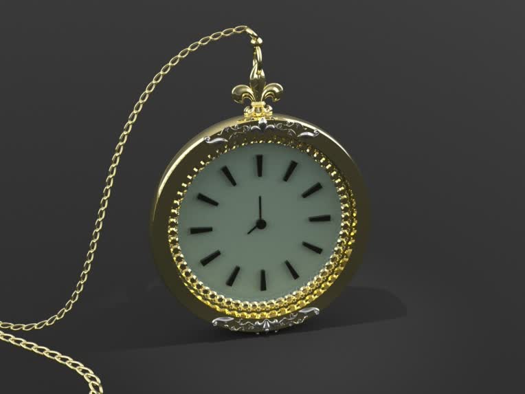 طراحی قاب کلاسیک برای ساعت ‌جیبی