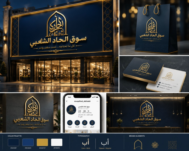 طراحی لوگو برای یک مغازه در خارج از کشور