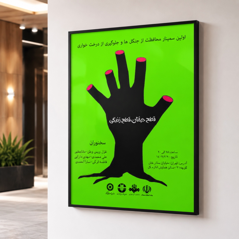 پوستر جهت محافظت از محیط زیست.