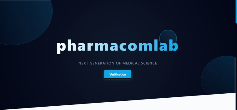 وبسایت شرکتی تک صفحه ای pharma-com-lab.com