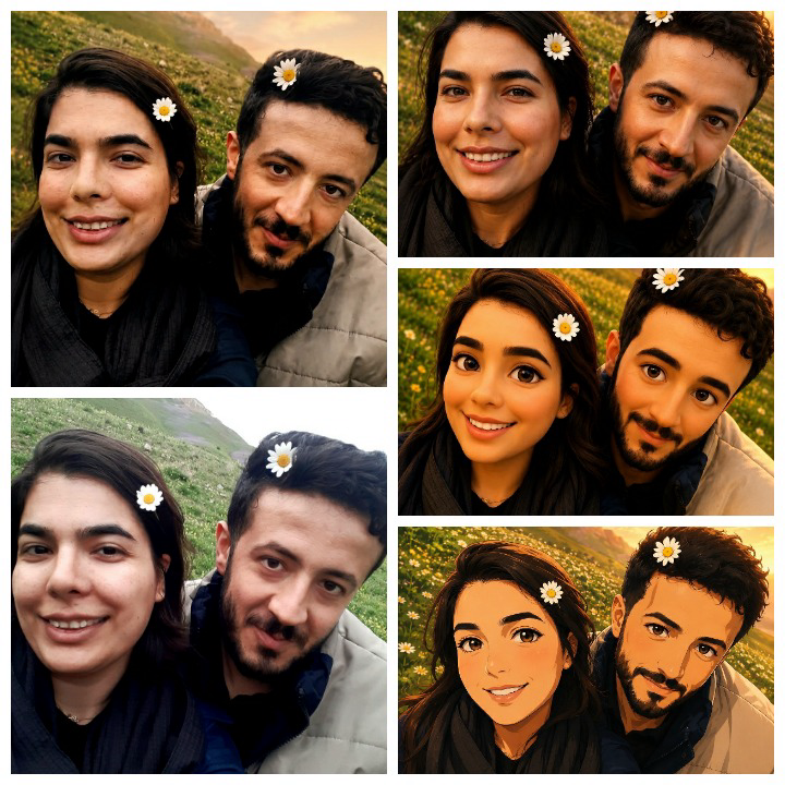 سه بعدی سازی طبیعی.کارتونی.انیمه ای کردن عکس مورد علاقه