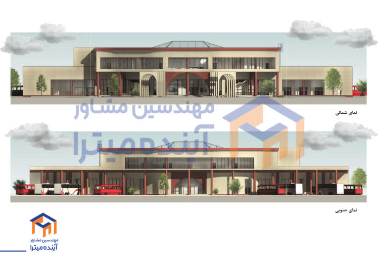 طراحی جامع (صفر تا صد) ترمینال مسافربری