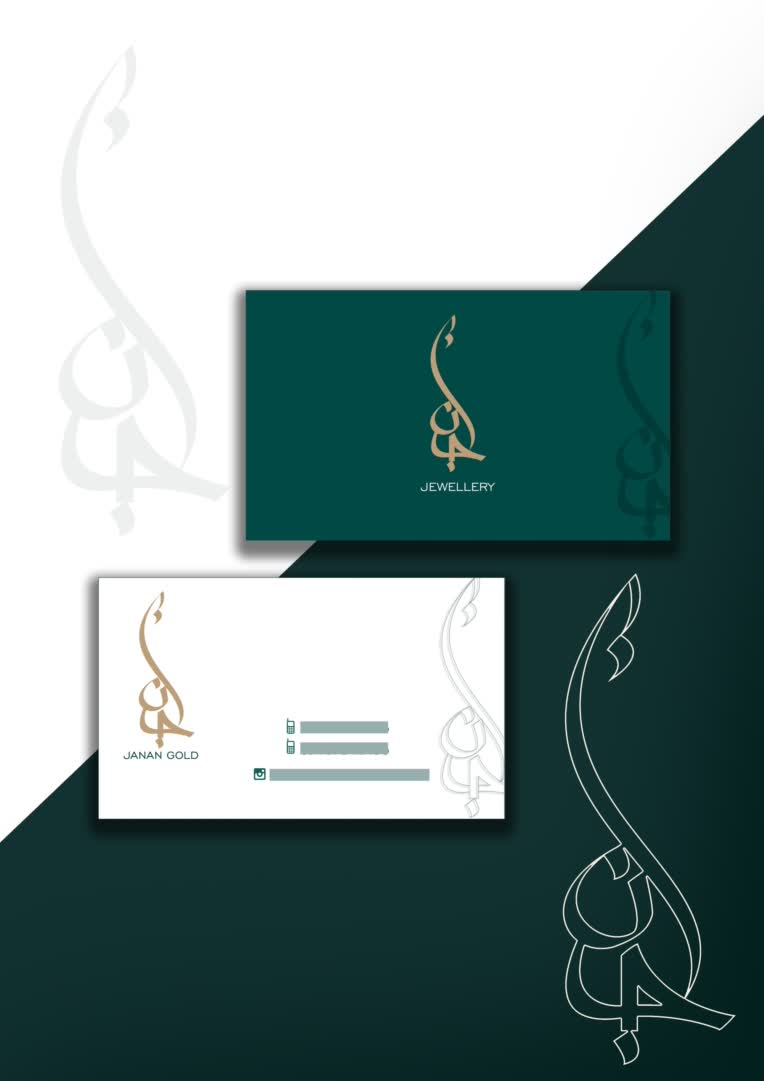طراحی لوگو و کارت ویزیت برای گالری طلا