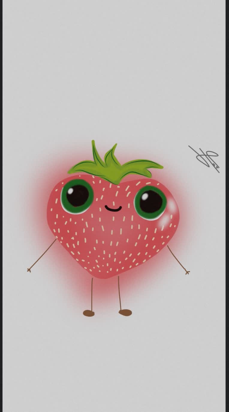 نمونه دیجیتال ارت فرنگیسس خانممم🍓🍓