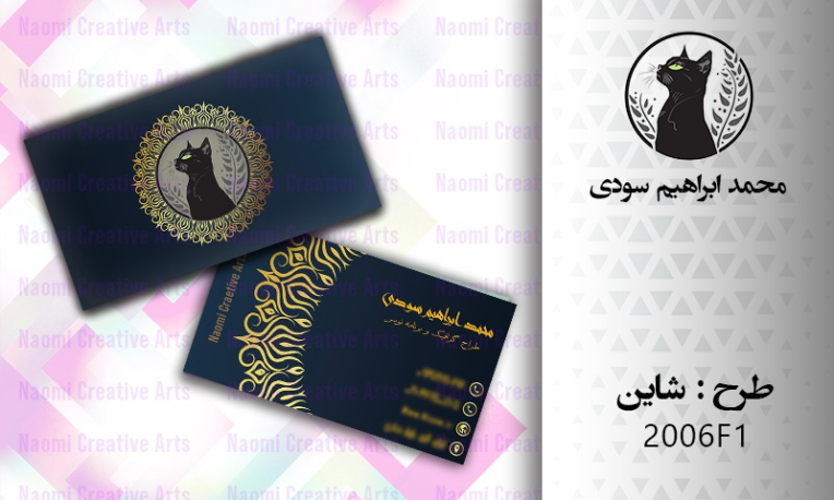 طراحی کارت ویزیت طرح شاین (2 رو و در 2 سایز استاندارد)