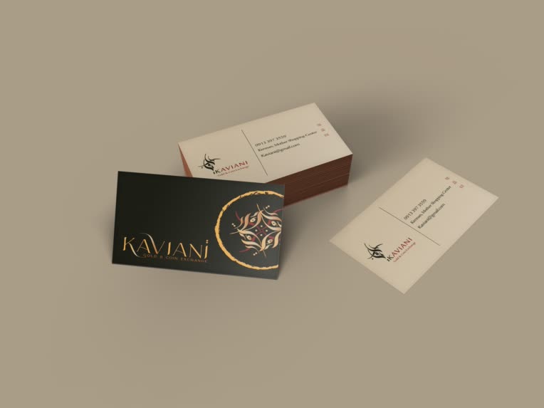 طراحی اختصاصی کارت ویزیت طلا فروشی