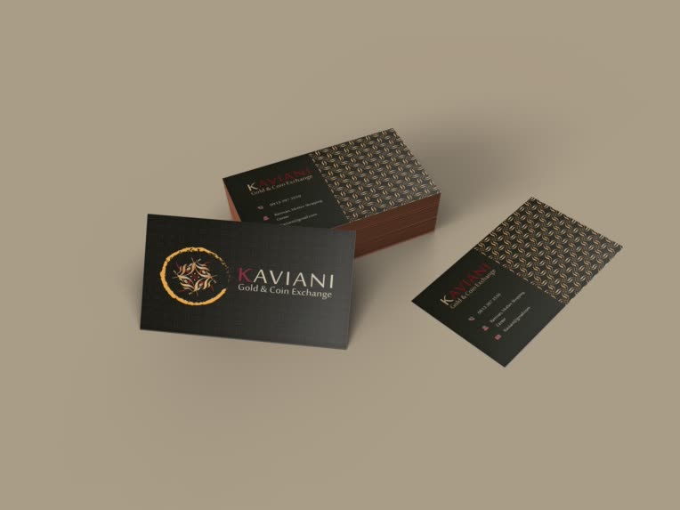 طراحی اختصاصی کارت ویزیت طلا فروشی