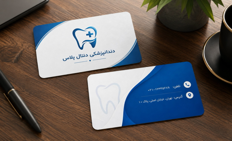 طراحی کارت ویزیت اختصاصی دندانپزشکی