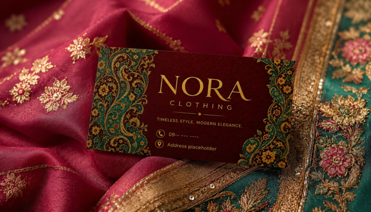 طراحی کارت ویزیت اختصاصی پوشاک سنتی