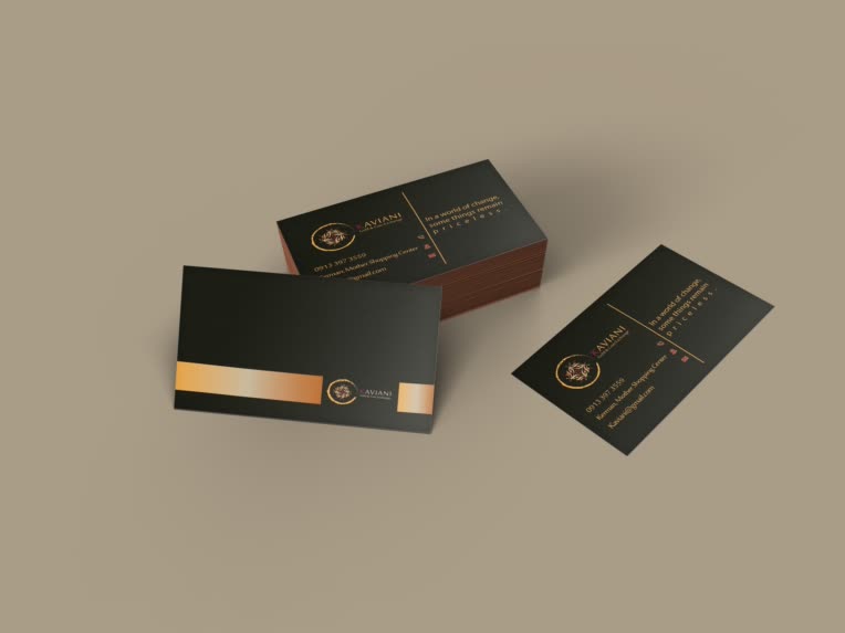 طراحی اختصاصی کارت ویزیت طلا فروشی