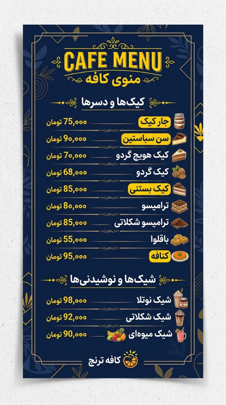 طراحی بنر و  طراحی منو کافه رستوران  طراحی پوستر تبلیغاتی طراحی و کرافیک