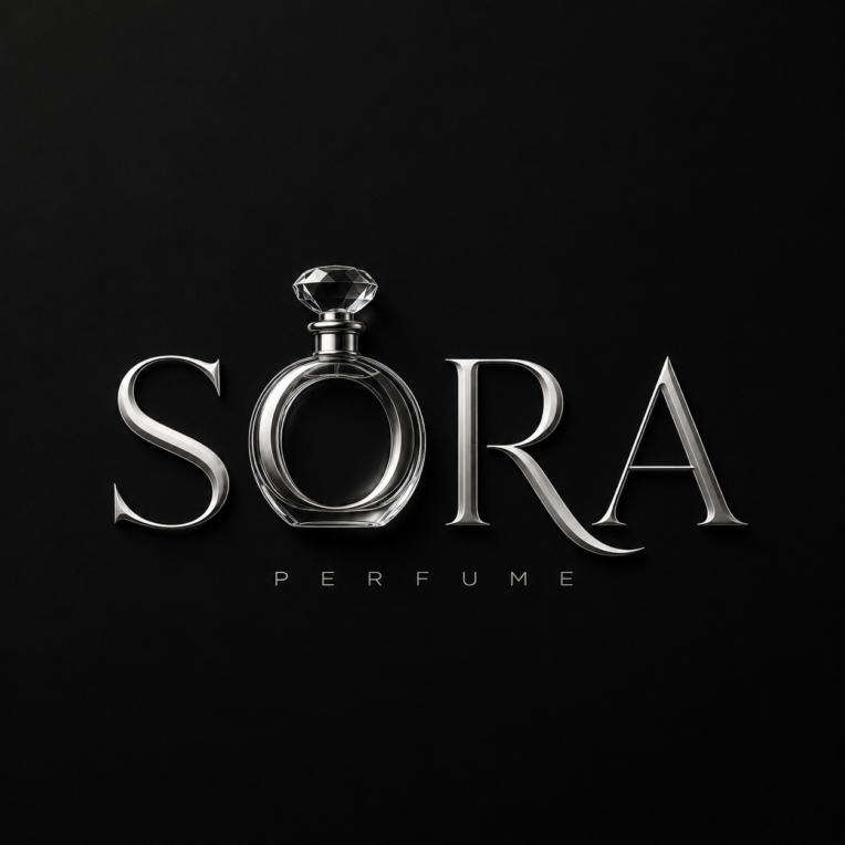طراحی لوگوی لوکس برند عطر سورا (SORA)