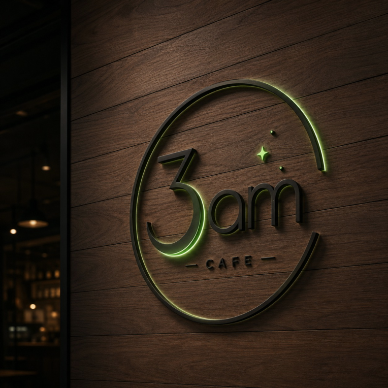 3:00AM Café logo |  لوگو کافه سه صبح