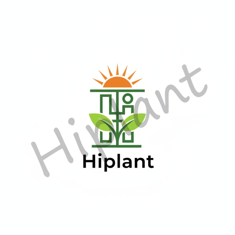 طراحی لوگو و هویت بصری برند Hiplant (تکنولوژی و گیاهان)