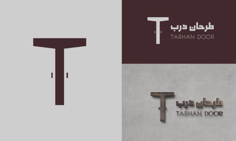 پروژه طراحی لوگو برند طرحان درب