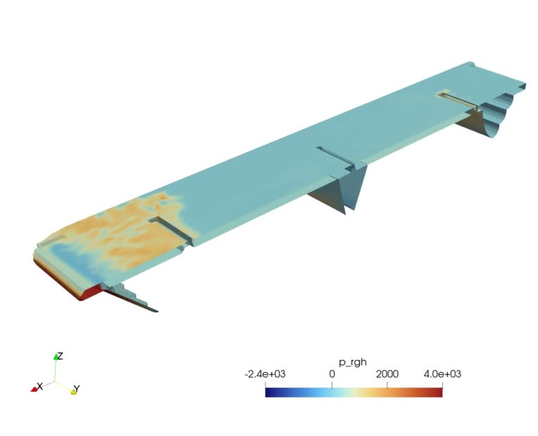 شبیه سازی شناور اثر سطحی با استفاده از openfoam