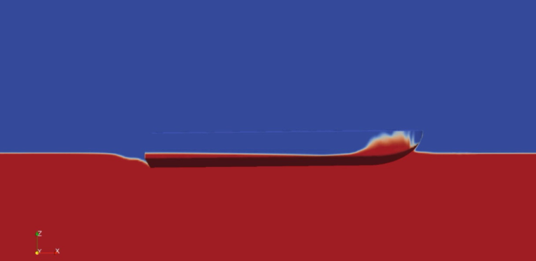 شبیه سازی دینامیک شناور fridsma با استفاده از openfoam
