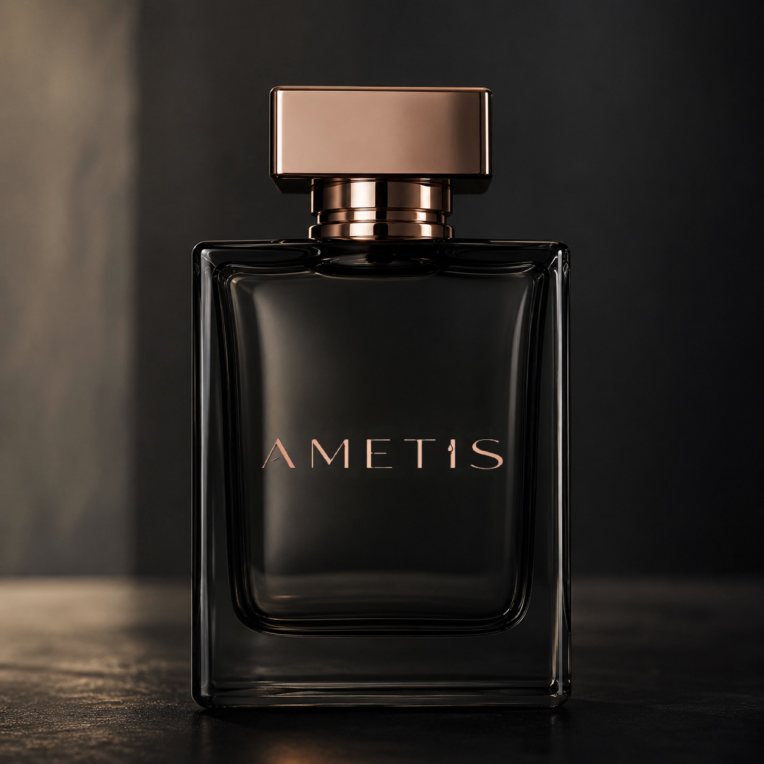 طراحی  لوگوتایپ (Logotype) برند لوکس عطر آمتیس ( Ametis )
