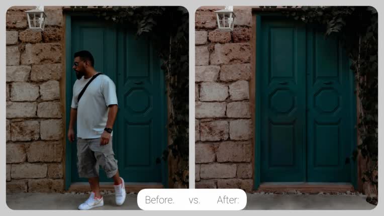 حذف اشیاء از تصویر و ترمیم عکس در صورت نیاز