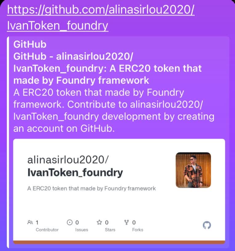 توکن Ivan با  استاندارد  ERC20