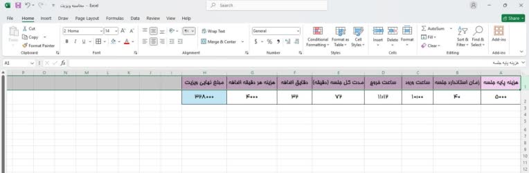 محاسبه هزینه ویزیت جلسه مشاوره