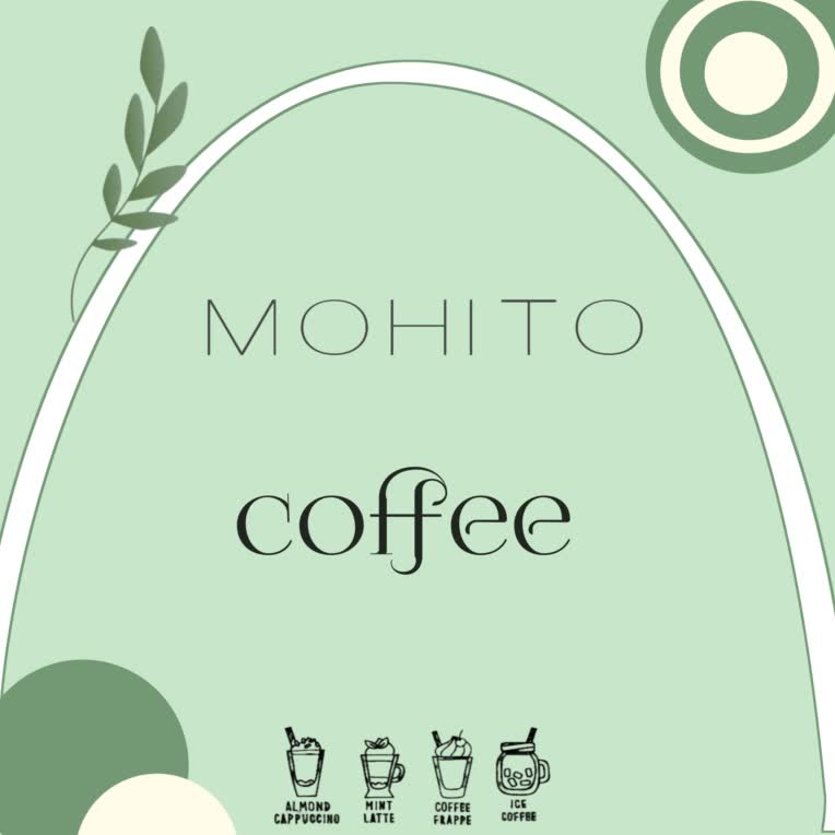 نمونه طراحی صفحه اول کافه  MOHITO
