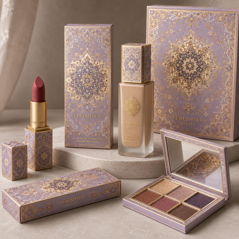 طراحی هویت بصری برند ارایشی و بسته بندی