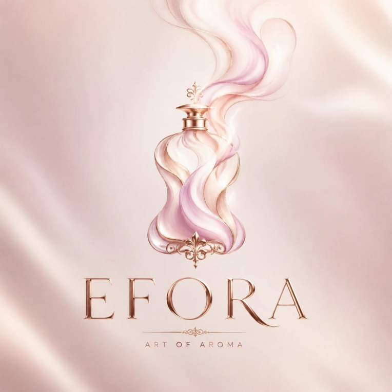 طراحی لوگوی لوکس برند عطر EFORA