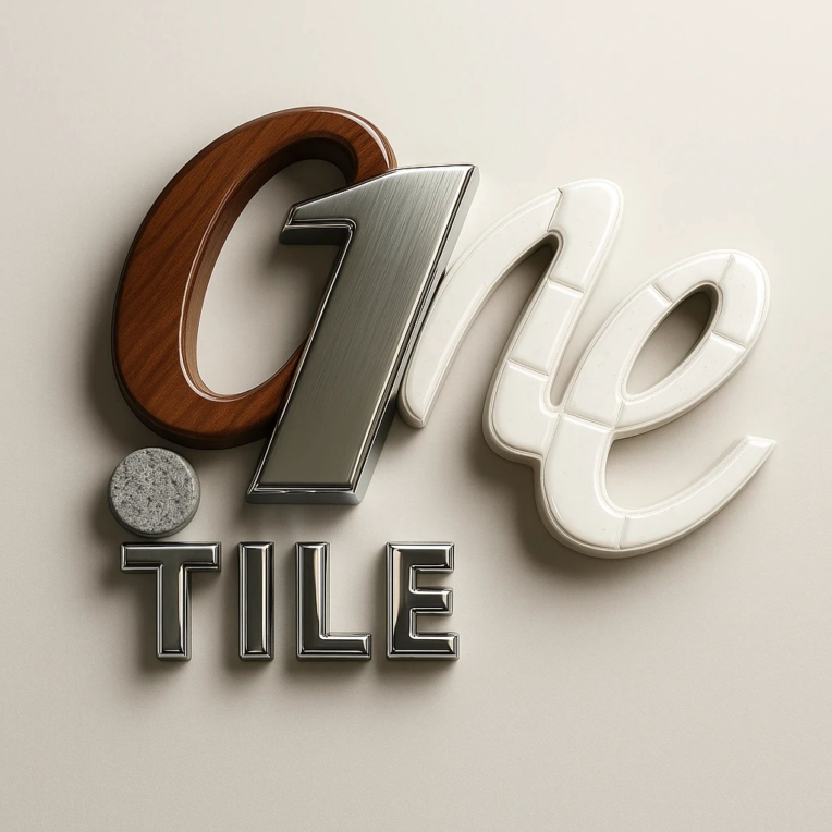 طراحی لوگوتایپ سه‌بعدی و مدرن برای برند One Tile