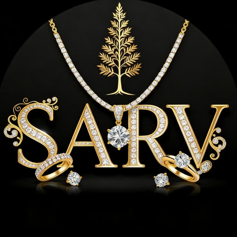 طراحی لوگوی لوکس و اختصاصی برند طلا و جواهر SARV