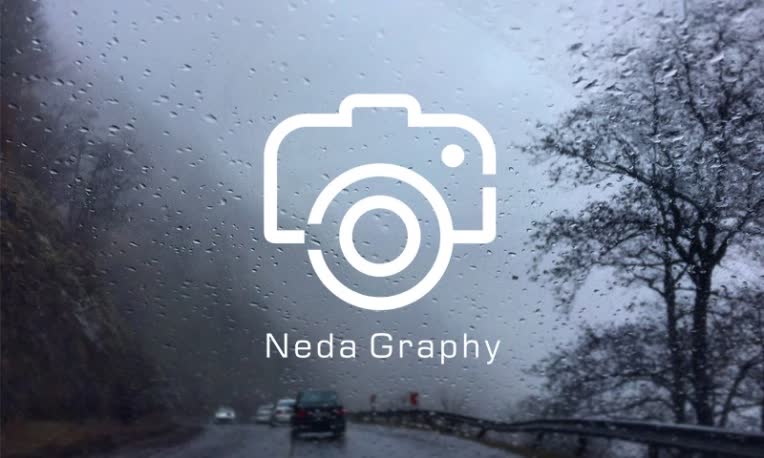 لوگوی تلفیقی ندا گرافی Neda Graphy