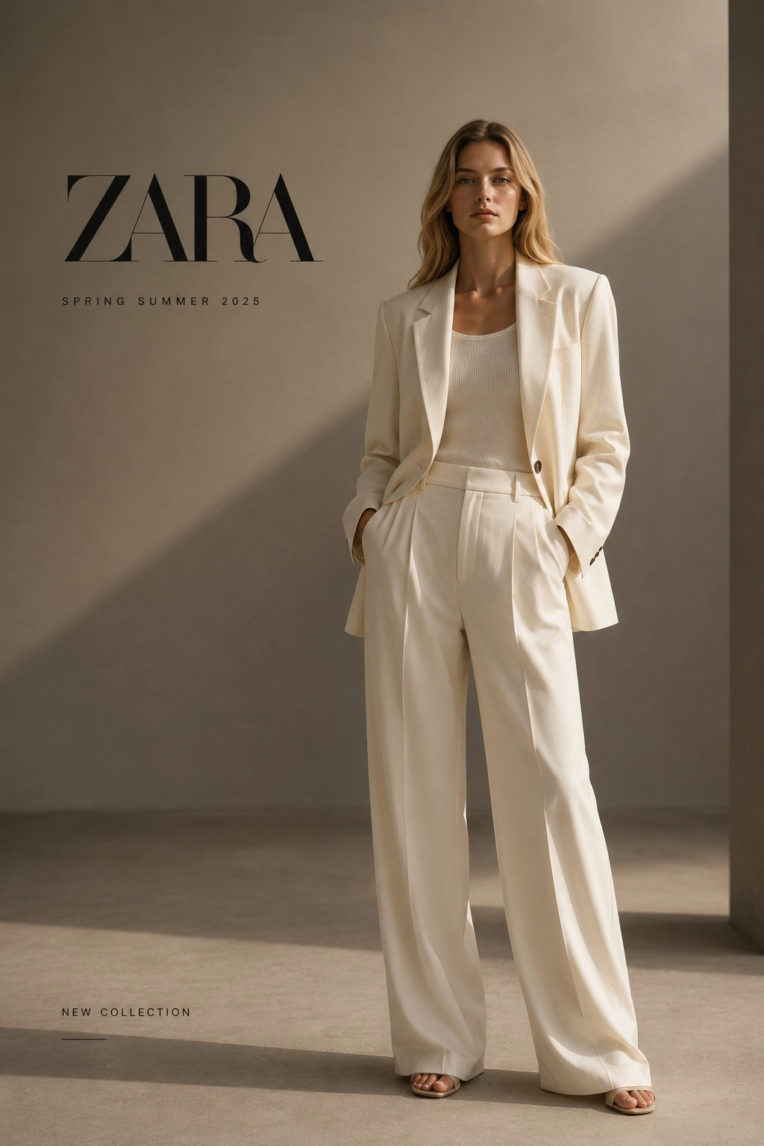 طراحی کمپین تبلیغاتی مد لوکس برای برندهای Zara و Massimo Dutti