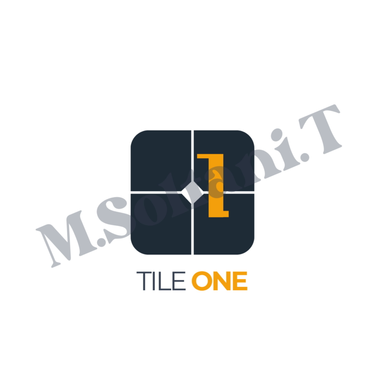 طراحی لوگوی مینیمال و هندسی برای برند TILE ONE