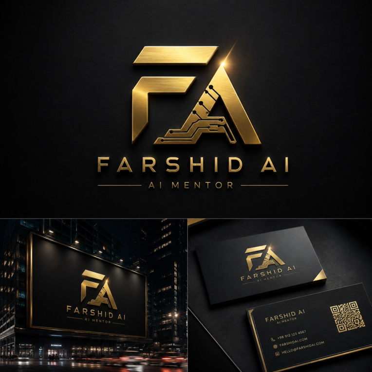 FARSHID AI – Luxury AI Mentor Brand Identity
