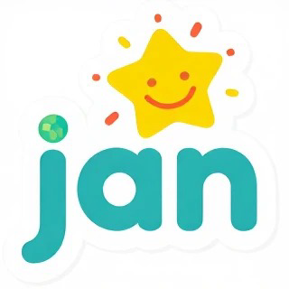 یک لوگو برای برنامه کودک jan طراحی کردم