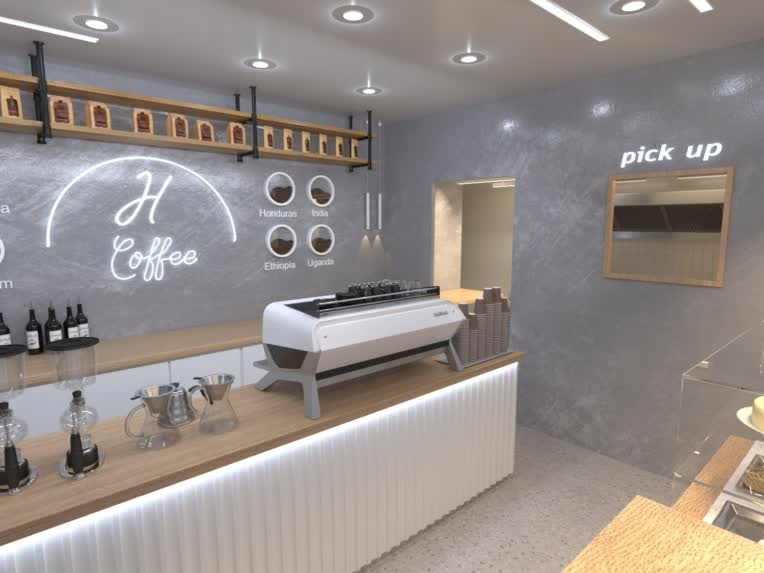 طراحی و اجرای کافه H در شهر اراک