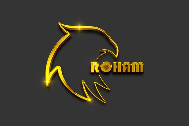 طراحی منحصر بفرد لوگوی اسم ROHAM