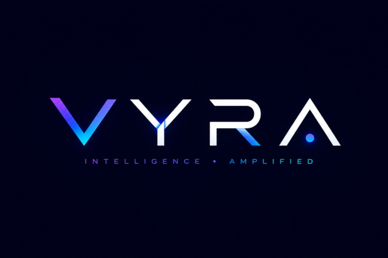 VYRA — طراحی کامل برند، رابط کاربری و کمپین تبلیغاتی یک استارتاپ هوش مصنوعی