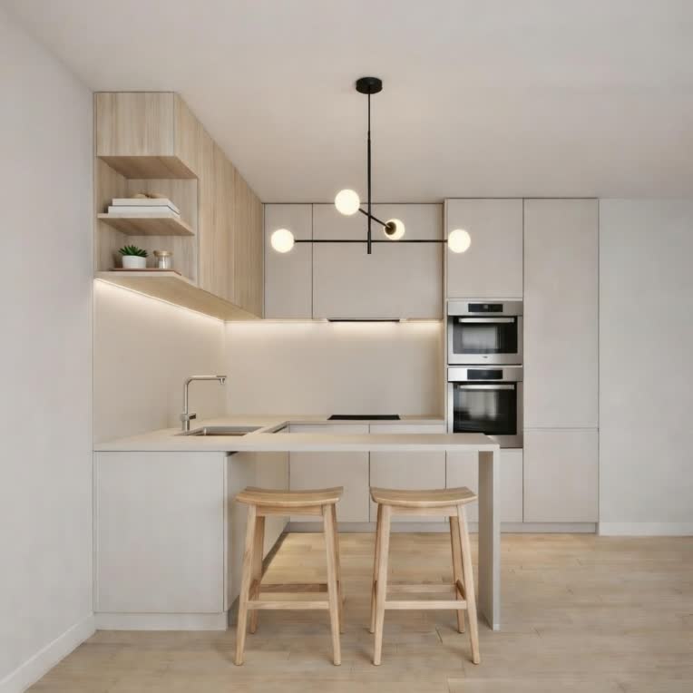 طراحی و مدلسازی کابینت مدرن اشپزخانه
