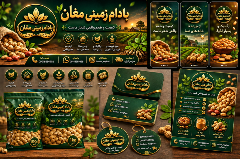 طراحی برندینگ کامل و هویت بصری برای کارخانه  جناب زندیان