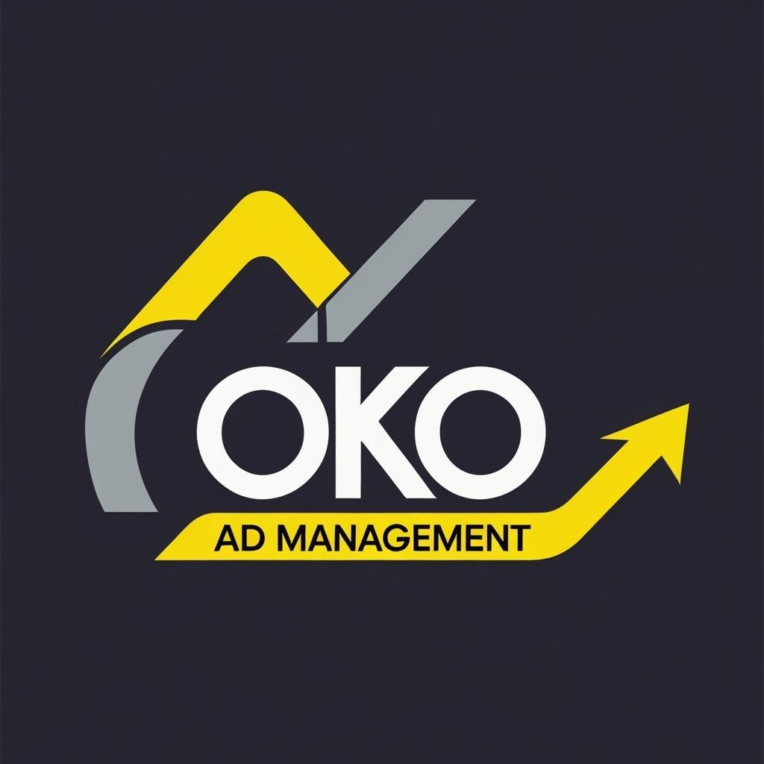 طراحی لوگو برند تبلیغاتی OKO AD Management مال لندن 1August 2025