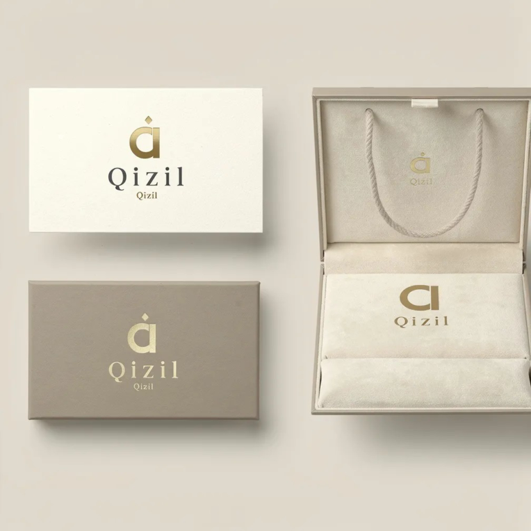 طراحی لوگوی اختصاصی برند Qizil در کشور آذربایجان