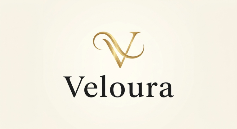 طراحی لوگوی لوکس برای برند «ولورا» (Veloura)